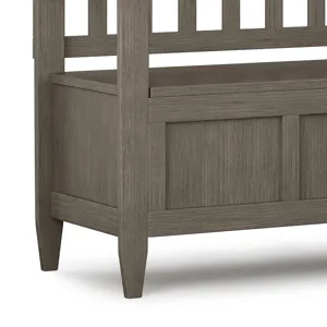 Brooklyn - Entryway Storage Bench - Farmhouse Grey
