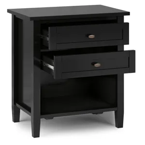 Warm Shaker - Bedside Table - Black