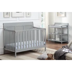 Shailee - 4-in-1 Convertible Crib - Gray