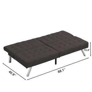 Futon Sofa Bed - Espresso
