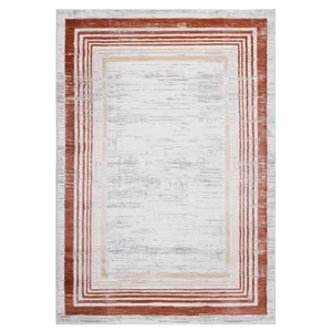 8\' x 10\' Bordered Non-Shedding Living Room Bedroom Dining Home Office Stylish And Stain Resistant 