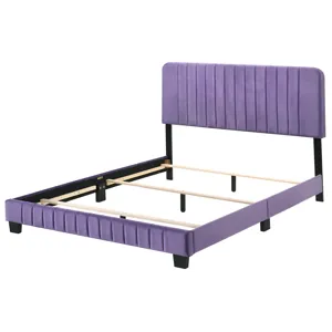 Lodi - G0502-QB-UP Queen Bed - Purple