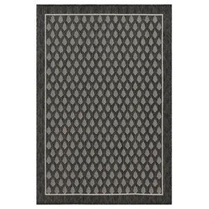 Sunshine - 2\'7\" X 7\'3\" Indoor / Outdoor Area Rug Polypropylene - Anthracite