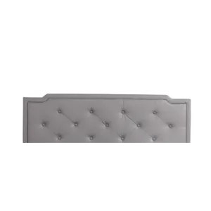 Deb - G1112-QB-UP Queen Bed (All in One Box) - Light Gray