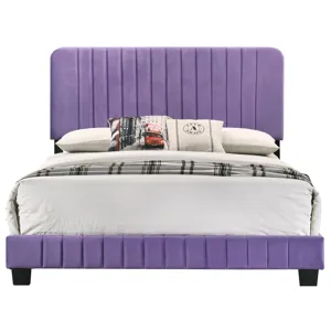 Lodi - G0502-QB-UP Queen Bed - Purple