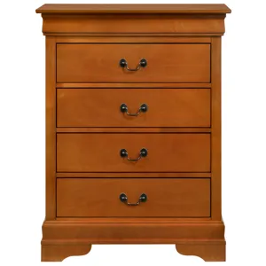 Louis Phillipe - G3160-BC 4 Drawer Chest - Oak