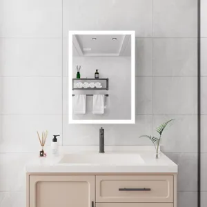 Bathroom Medicine Cabinet With Lights, 28×20\" LED Medicine Cabinet With Mirror, Lighted Medicine Ca