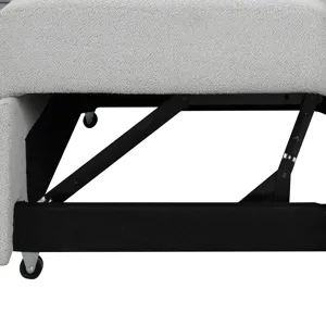 L-Shaped Sectional Pull Out Sofa Bed Sleeper Sofa With Two USB Ports, Two Power Sockets And A Movabl