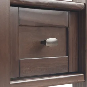 Warm Shaker - Narrow Side Table - Tobacco Brown