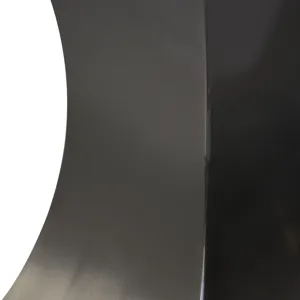 63\" Modern Artificial Stone Crescent-Shaped Metal Legs, Can Accommodate 6-8 People - White / Black