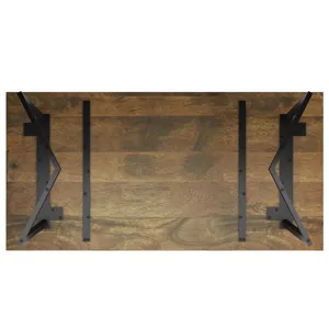 Watkins - Dining Table with Inverted Metal Base - Light Brown