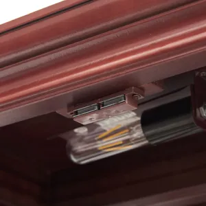 Curio Cabinet Lighted Curio Diapaly Cabinet With Adjustable Shelves And Mirrored Back Panel, Tempere