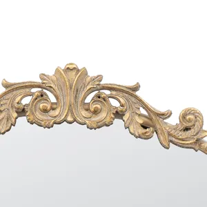 Round Wall Mounted Mirror With Frame For Bathroom Living Room - Gold