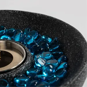 Tabletop Fire Pit, Table Top Fire Bowl Outdoor&Indoor Portable Ethanol Fireplace Alcohol Fire Pot - 