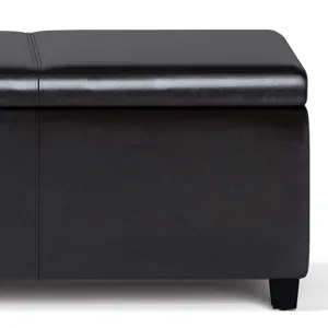 Avalon - Extra Large Storage Ottoman Bench - Tanners Brown