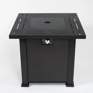 28\" Square Fire Pit Table - Brown