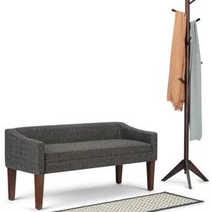 Parris - Upholstered Bench - Dark Grey