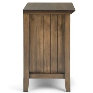 Acadian - Bedside Table - Rustic Natural Aged Brown