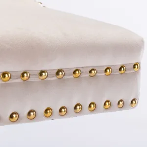 Thick Golden Swivel Velvet Barstools Adjusatble Seat Height From 27-35\", Modern Upholstered Bar Sto