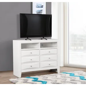 Marilla - G1570-TV2 Media Chest - White