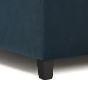 Harrison - Coffee Table Storage Ottoman - Distressed Dark Blue