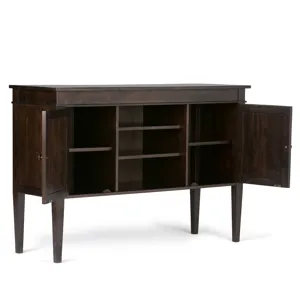 Carlton - Tall TV Media Stand - Dark Tobacco Brown