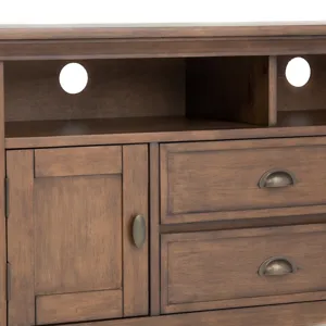 Redmond - 72\" TV Media Stand - Rustic Natural Aged Brown