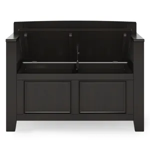 Amherst - Small Entryway Storage Bench - Hickory Brown