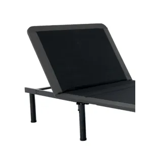 Twin Long Size Adjustable Bed Frame With Voice Activated Controls - Black
