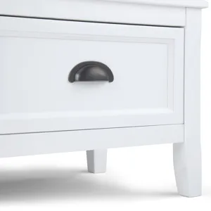 Burlington - Entryway Storage Bench with Drawers - White