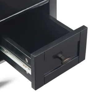 Warm Shaker - Narrow Side Table - Black