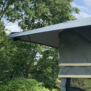 Outdoor Patio Gazebo Canopy Tent With Ventilated Double Roof And Mosquito Net (Detachable Mesh Scree