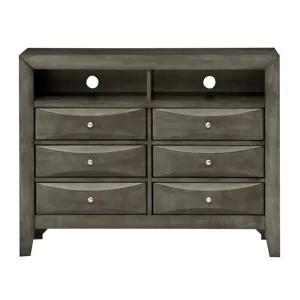 Marilla - G1505-TV2 Media Chest - Gray