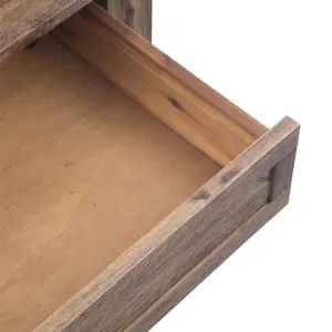 Monroe - Square Coffee Table - Rustic Natural Aged Brown