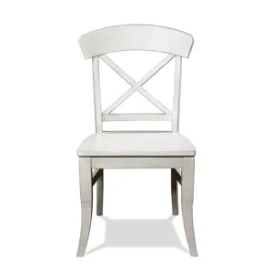 Harola - Cross-Back Dining Side Chairs In (Set of 2) - Smoky White