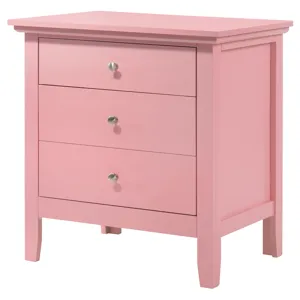 Hammond - G5404-N 3 Drawer Nightstand - Pink