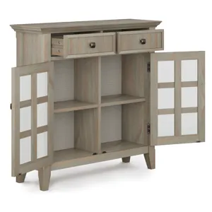 Acadian - Entryway Storage Cabinet - Distressed Grey