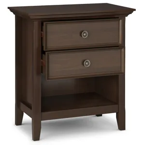 Amherst - Bedside Table - Natural Aged Brown