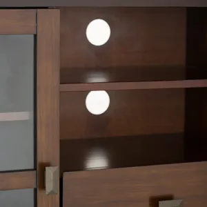 Artisan - Tall TV Media Stand - Russet Brown