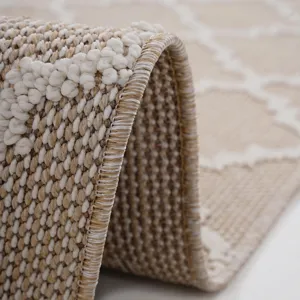Guros - 2\' x 8\' Trellis Indoor / Outdoor Area Rug - Ivory
