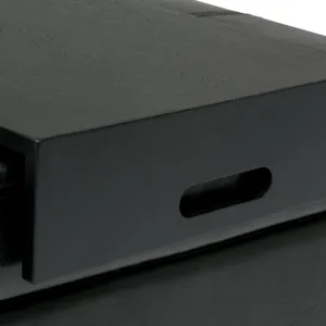 Oregon - Storage Ottoman Bench with Tray - Midnight Black