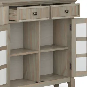 Acadian - Entryway Storage Cabinet - Distressed Grey