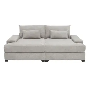 Jaylee - Light Gray Fabric 88\" Wide Oversized Sleeper Sofa
