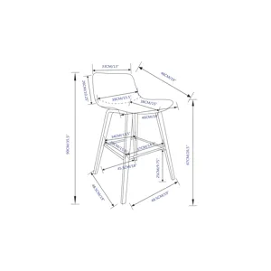Addy - 26\" Counter Stool (Set of 2) - Distressed Brown