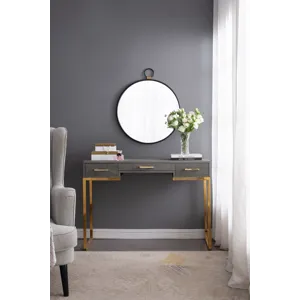 Wall Mirror With Black Frame, Contemporary Minimalist Accent Mirror For Living Room, Foyer, Entryway