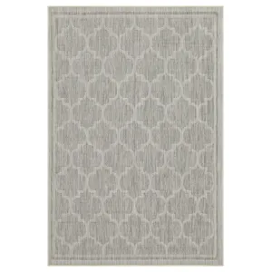 Sunshine - 2\'7\" X 7\'3\" Polypropylene Indoor / Outdoor Area Rug - Silver