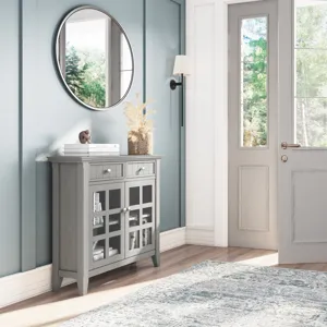 Acadian - Entryway Storage Cabinet - Fog Grey