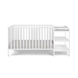 Palmer - 3-in-1 Convertible Crib / Changer Combo - White