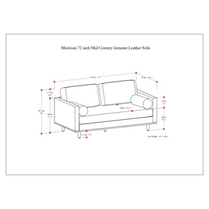 Morrison - 72" Sofa - Caramel Brown