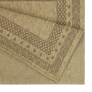Earth - 5\'3\" X 7\'3\" Indoor / Outdoor Area Rug - Jute / Mocha